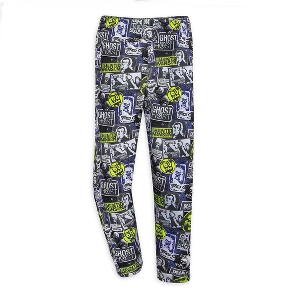 Disney Haunted Mansion ‘Ghost Host’ Newspaper-Print Leggings - Picture 1 of 11
